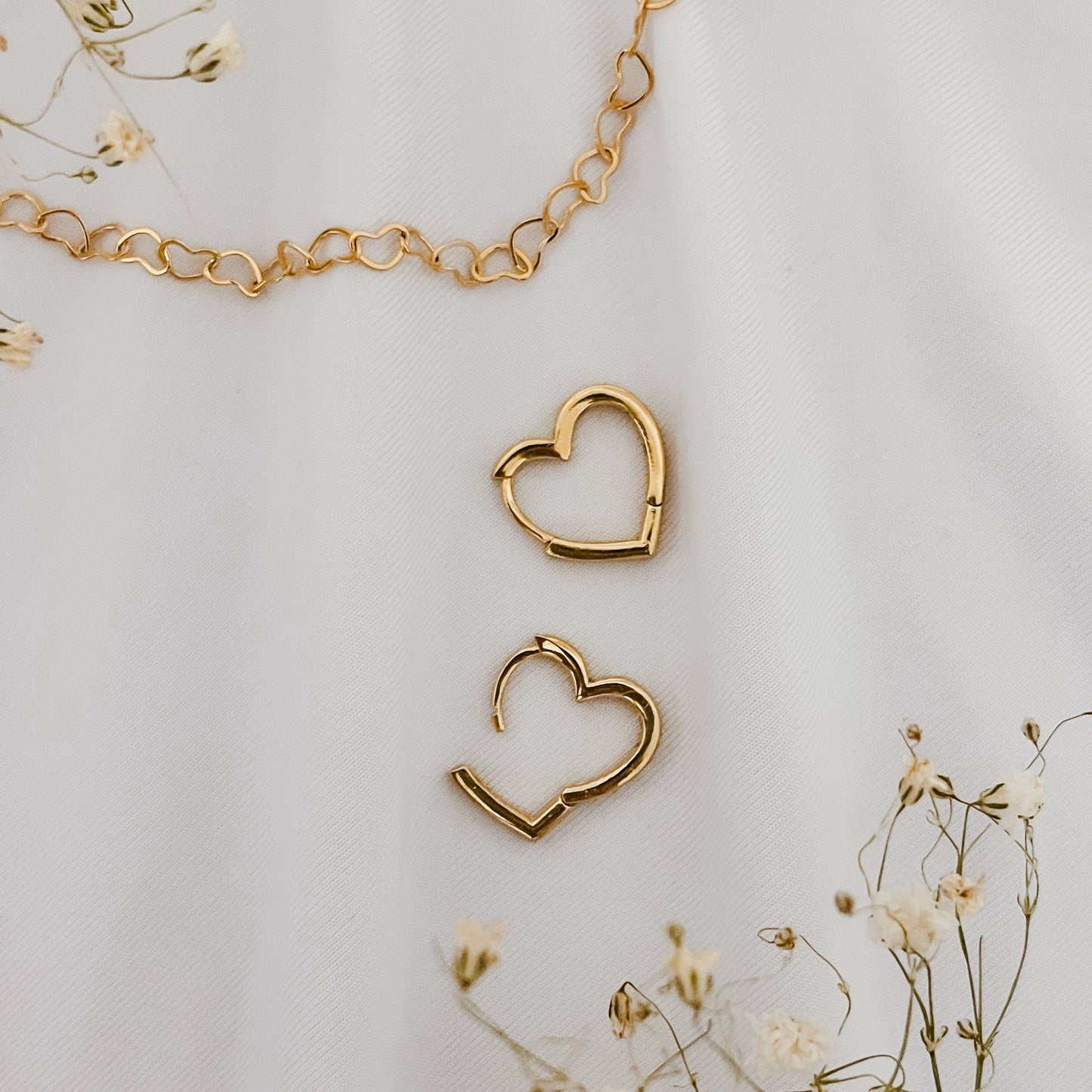 Heart-Shaped Hoops